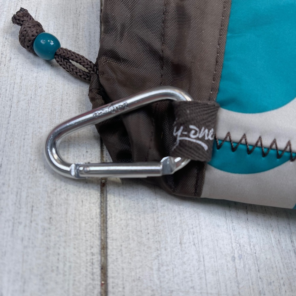 Thirty-One Thermal Bottle Sleeve Teal Polka Dot OS Excellent Insulated Carabiner - Picture 5 of 12